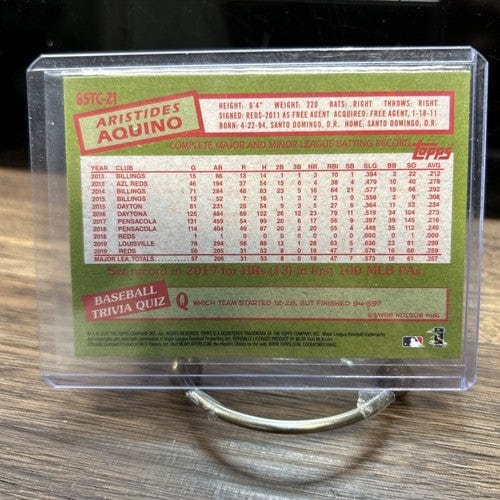 Aristides Aquino 2020 Topps Chrome 35th Anniversary Refractor RC Cinci