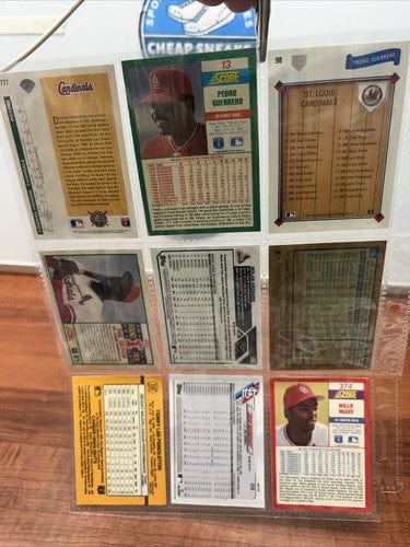 St Louis Cardinals 9 Card Lot Goldsmith, Pendleton, Guerrero