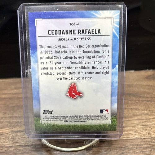 Ceddanne Rafaela 2023 Bowman Chrome Sights On September Insert 🔥Bos
