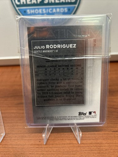 Julio Rodriguez 4 Card Lot With RC’s Bowman Platinum