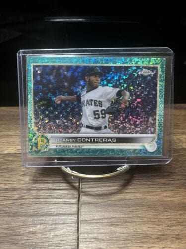 Roansy Contreras 2022 Topps Chrome RC Green Speckle Refractor 028/19