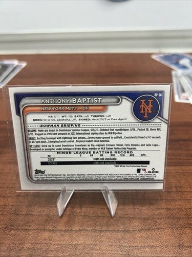 2024 Bowman #BP-141 Anthony Baptist Prospects