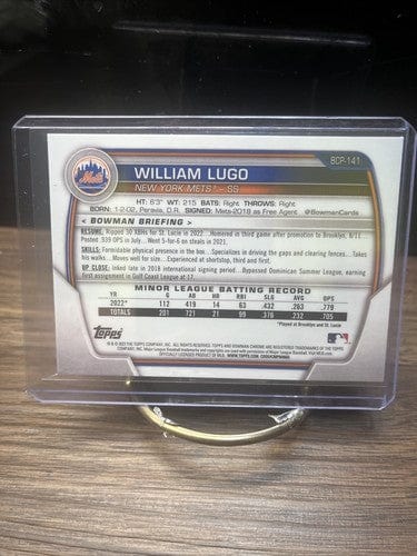William Lugo 2023 Bowman Chrome 1st Prospect Baseball Card #BCP-141 Me