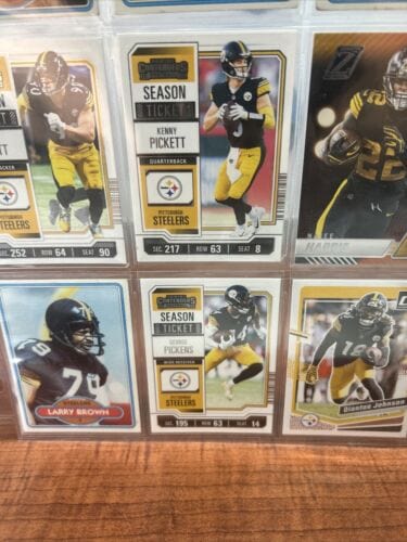 Pittsburgh Steelers 9 Card NFL Lot 2023 Optic,Zenith,Contenders 1980