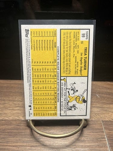 2022 Topps Archives - 1963 Topps Design #99 Trea Turner Los Angeles Do