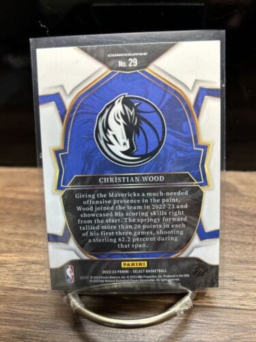 Christian Wood 2022 Select Dallas Mavericks #29 Concourse Blue Prizm