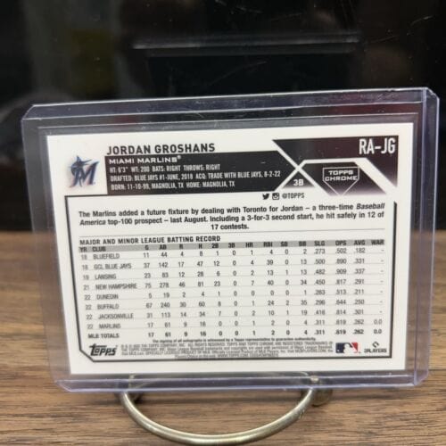 Jordan Groshans 2023 Topps Chrome Purple Speckle Refractor 81 /299 ROO
