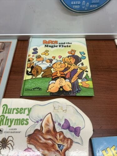 Children Book Lot Of 7 Black Beauty, Nursery Rhymes, Popeye,Heathcliff