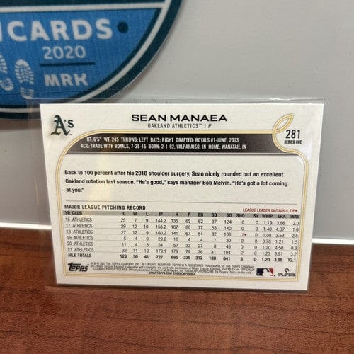 Sean Manaea Lot(2) Oakland A’s 2022 Topps Heitage +2022 Topps Series