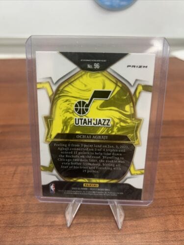 Ochai Agbaji (RC) 2022-23 Panini Select Blue Prizm #96 NM+ SP Rookie