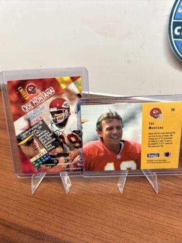 Joe Montana KC Chiefs Lot 95 Topps Stadium Club/95 Upper Deck/93 Playo