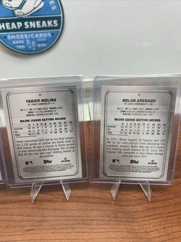 St Louis Cardinals 2022 Bowman Platinum Lot(4) Pupils, Molina, Arenado