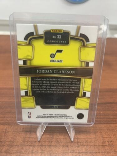 2023-24 Panini Select - Concourse Blue Prizm #33 Jordan Clarkson