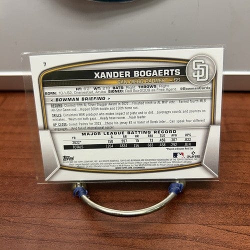 Xander Bogaerts 2023 Bowman Baseball Card #7 San Diego Padres BUY MORE