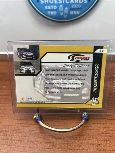2002 Press Pass Trackside #88 Rusty Wallace/Ryan Newman Penske Racing