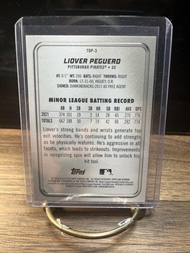2022 Bowman Platinum - Top Prospects TOP-3 Liover Peguero
