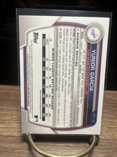 2023 Bowman - Prospects BP-142 Yunior Garcia