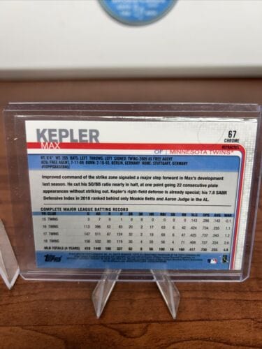 2019 Topps Chrome - Sepia Refractor #67 Max Kepler (PWE)