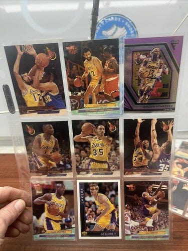 Los Angeles Lakers Team Lot (18) 92-93,93-94 Fleer Ultra Nick Van Exce