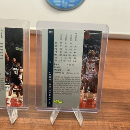 1992 Classic Games Draft Picks Dikembe Mutombo #312 Alonzo Mourning #5