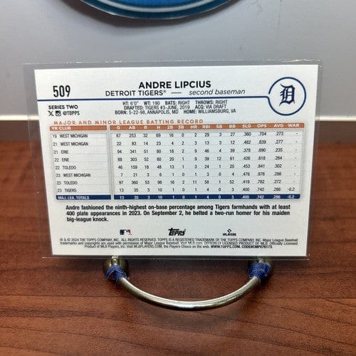 2024 Topps Series 2 Baseball Andre Lipcius RC #509 Rookie Card Detroit