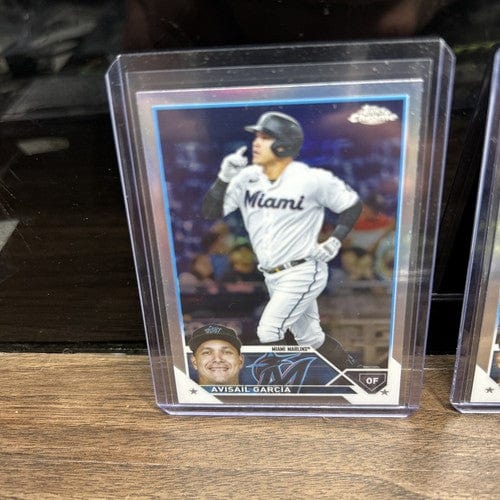 Avisail Garcia Lot(2) 2023 Topps Chrome Refractor + Base #35 Miami Mar
