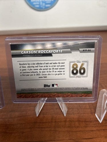 Carson Roccaforte 2024 Bowman Chrome BCP-33 /Bowmans Topp 100 #86 BTP-