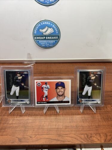Jeff McNeil Lot 2022 Topps Chrome #2 (X2) 2020 Topps Archives New Yor