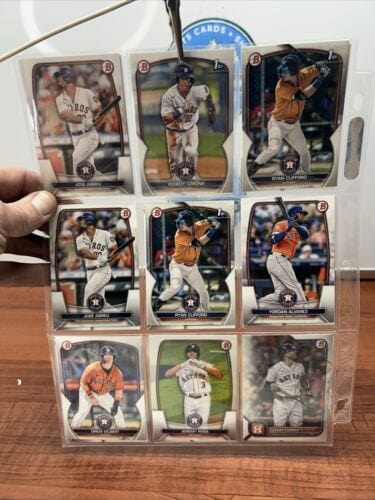 Houston Astros 2022/2023/2024 Bowman Chrome/ Bowman Lot Of 36