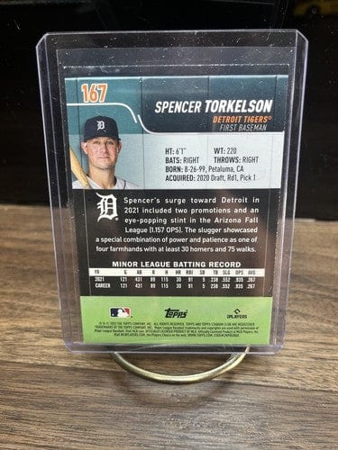 2022 Stadium Club Spencer Torkelson RC, Card # 167