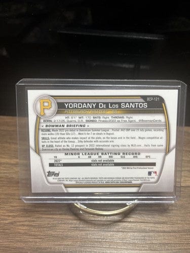 Yordany De Los Santos 2023 Bowman Aqua Lunar Crater Refractor 032/125