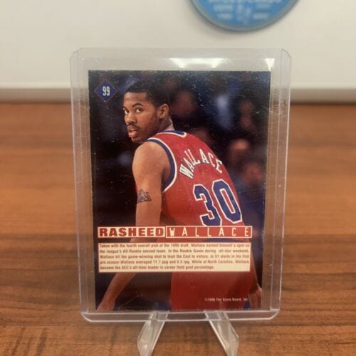 Rasheed Wallace 1996 Score Board Basketball Greats #99 Washington Bul