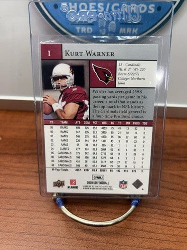 2009 Upper Deck #1 Kurt Warner Arizona Cardinals