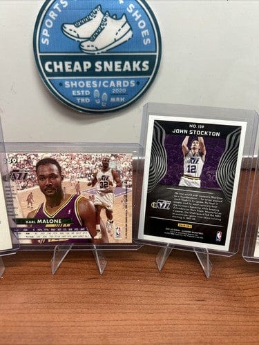 Utah Jazz Lot 5 Karl Malone, John Stockton, Taylor Hendricks, Jordan C