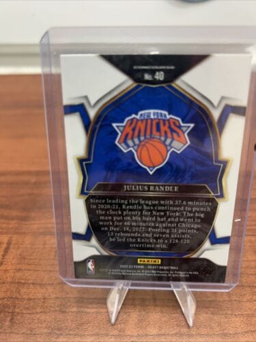 2022-23 Panini Select Julius Randle #40 Blue Concourse Level New York