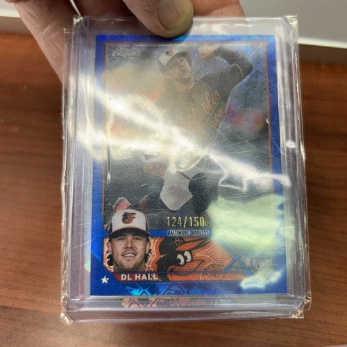Dl Hall 2023 Topps Chrome Blue Logofractor Lot(2) /150+ Base Logofract