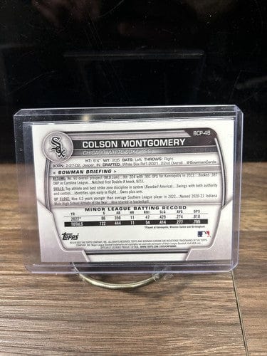 2023 Bowman - Chrome Prospects #BCP-48 Colson Montgomery (RC)