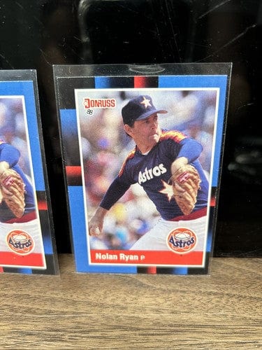 Nolan Ryan HOF Houston Astros Lot (2) 1988 Donruss Baseball Card #61