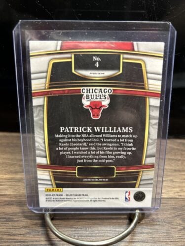 Patrick Williams 2021-22 Select Premier Blue Shimmer Prizm Card #4