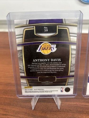 Anthony Davis 2024 Donruss Optic Purple Prizm Winner Stays #19, 22 Pan