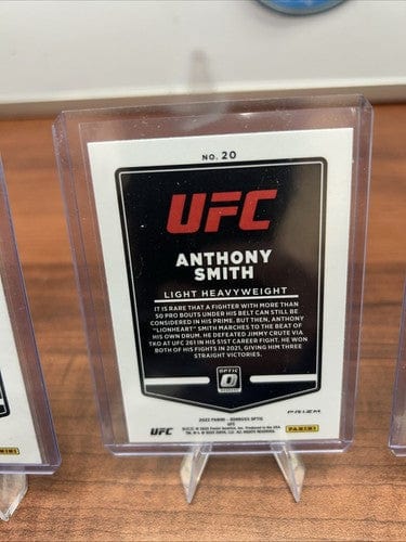 2022 Panini Donruss Optic UFC Blue Vel Prizm Anthony Smith,Jose Aldo,
