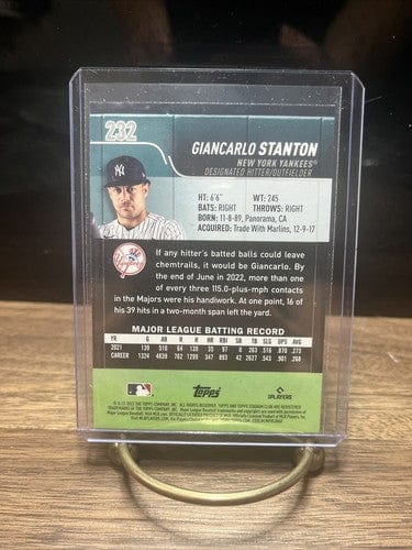 Giancarlo Stanton 2022 Topps Stadium Club Baseball Card #232 New York