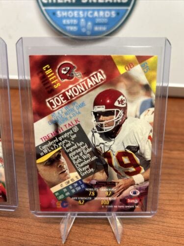 Joe Montana HOF 1994-1995 Topps Stadium Club #160,#615 Kansas City Chi