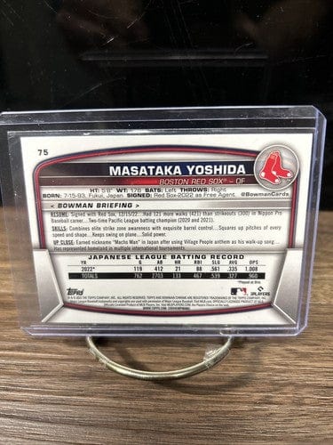 2023 Bowman Chrome Baseball # 75 Masataka Yoshida RC