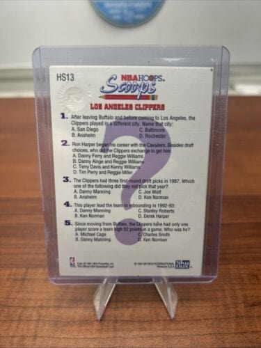 JAMES WORTHY 1993-94 NBA Hoops Scoops 5th Anniversary Gold Raised Seal