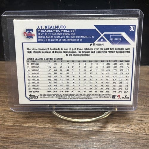 2023 Topps Chrome Baseball J.T. Realmuto #30