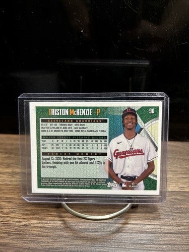 2022 TOPPS FINEST FLASHBACKS #96 Triston McKenzie - Cleveland Guardian
