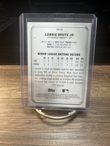 ⚾️2022 bowman platinum LONNIE WHITE JR. (rookie) #TOP-30⚾️ *Pi
