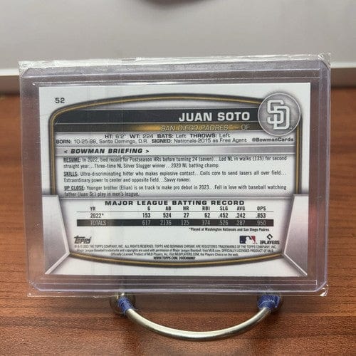 Juan Soto 2023 Bowman Chrome Mega/Mojo Refractor Card #52 San Diego Pa