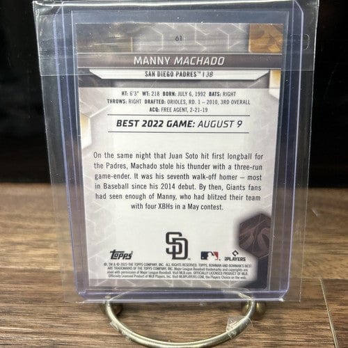 Manny Machado 2023 Bowman’s Best Baseball Card #61